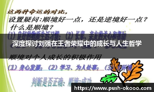 深度探讨刘强在王者荣耀中的成长与人生哲学